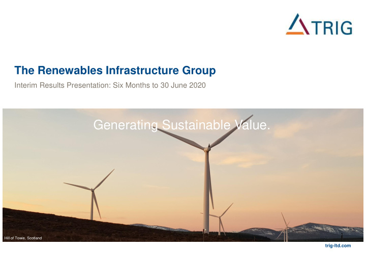 generating sustainable value