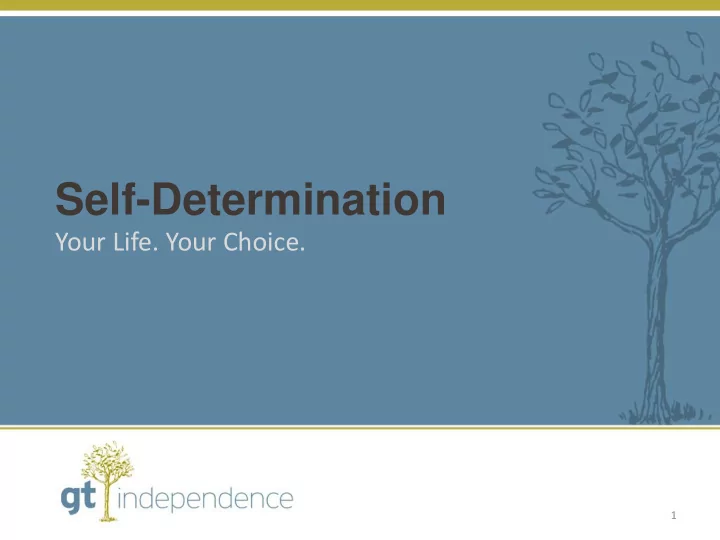 self determination