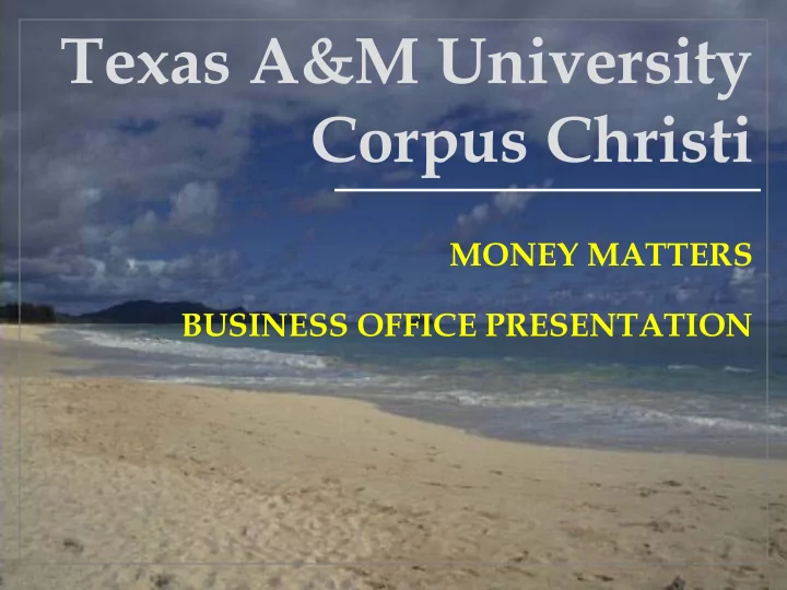 texas a m university corpus christi