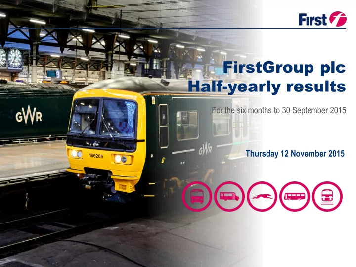 firstgroup plc