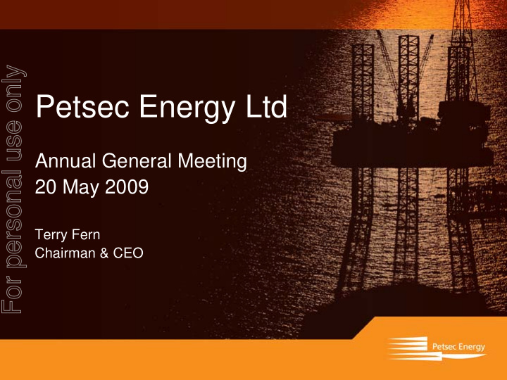 petsec energy ltd