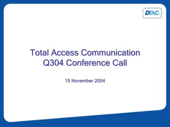 Total Access Communication  Total Access Communication  Total Access Communication  Total Access