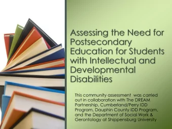 This community assessment  was carried  out in collaboration with The DREAM  Partnership,