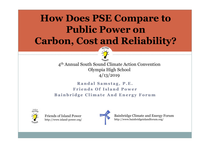 how does pse compare to public power on carbon cost and