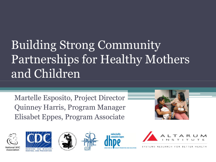 building strong community partnerships for healthy