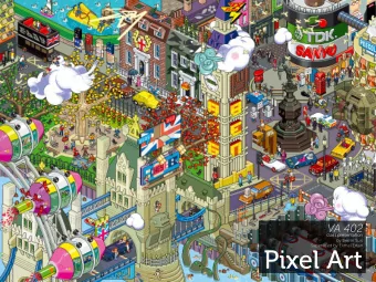 Pixel Art  What is pixel art?  Pixel art is a digital art form that is created in raster in its