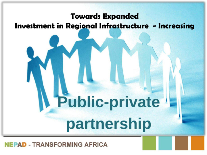 towards expanded investment in regional infrastructure