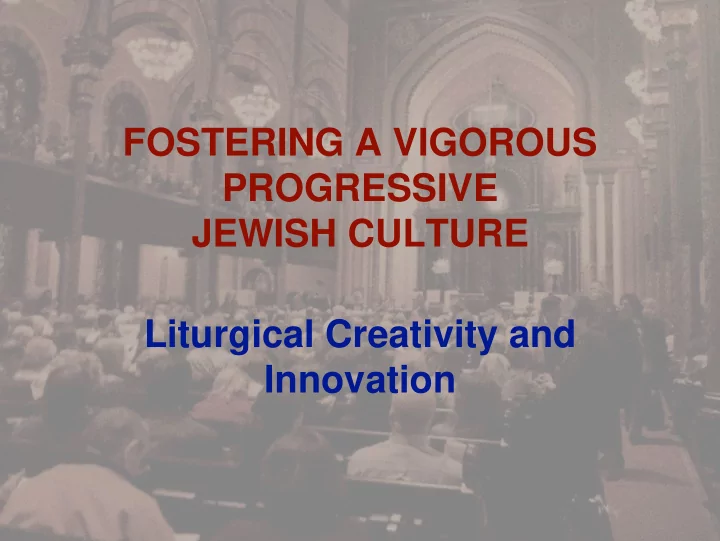 fostering a vigorous