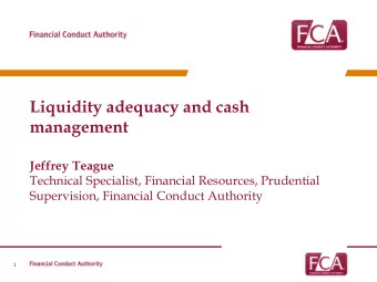 Jeffrey Teague  Technical Specialist, Financial Resources, Prudential  Supervision, Financial