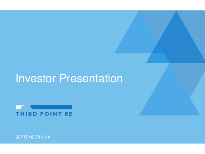 investor presentation