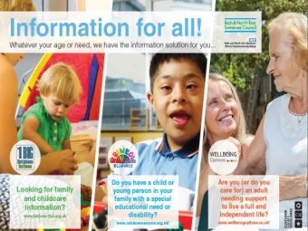 People and Communities Communication team  We provide information for all ages and needs  We are