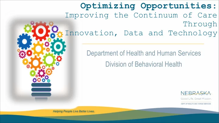 optimizing opportunities