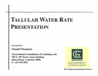 - ~  Government Consultants of Louisiana, Inc 700 N. lOth Street, Annex Building Baton Rouge,
