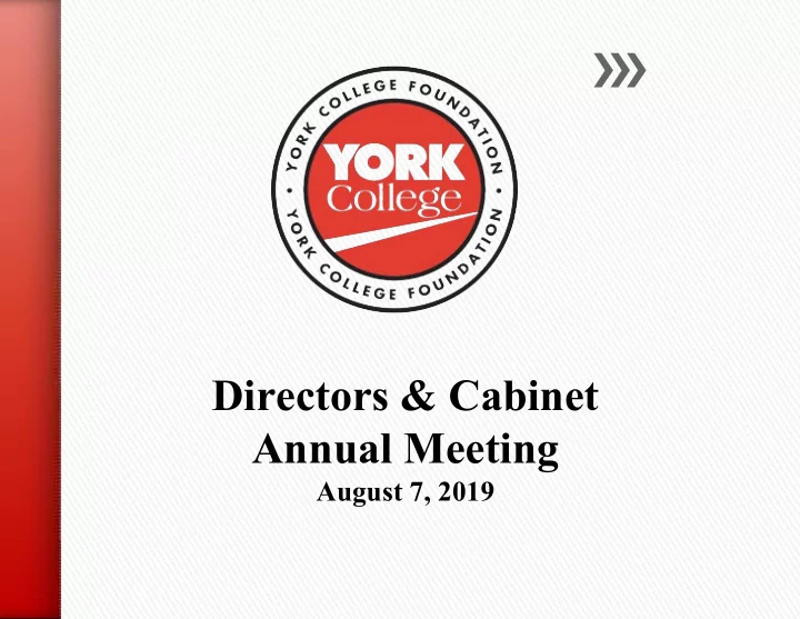 directors cabinet annual meeting