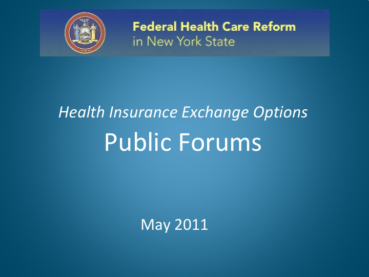 health insurance exchange options