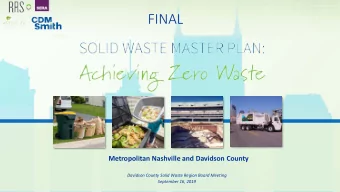 FINAL  Metropolitan Nashville and Davidson County  Davidson County Solid Waste Region Board Meeting