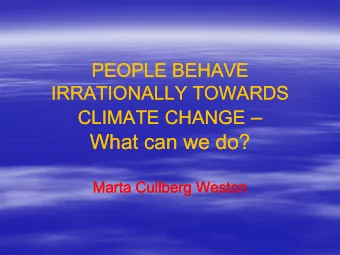 What  What can  can we  we do  do?  Marta Cullberg Weston  Marta Cullberg Weston  World Bank report
