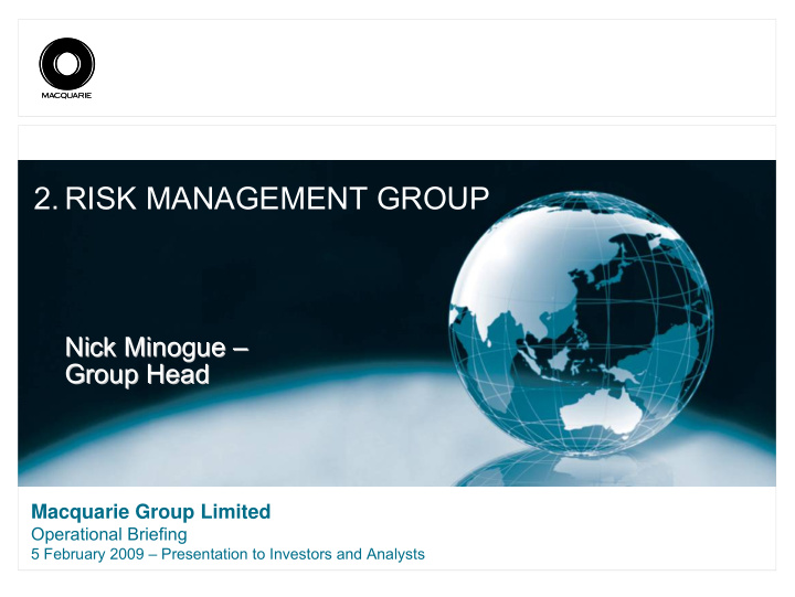2 risk management group