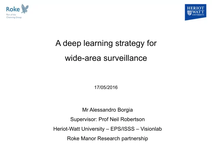 a deep learning strategy for