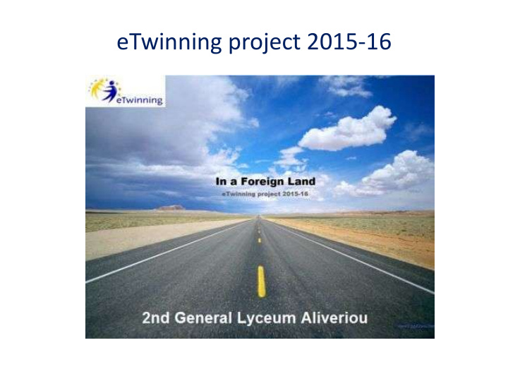 etwinning project 2015 16