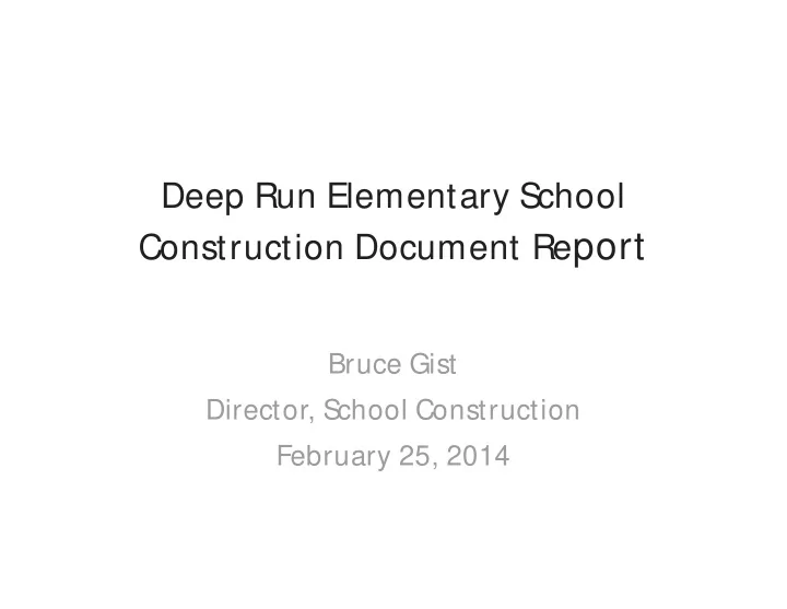 construction document re port