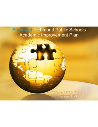 Proposed Richmond Public Schools   Academic Improvement Plan  Richmond Public Schools  January