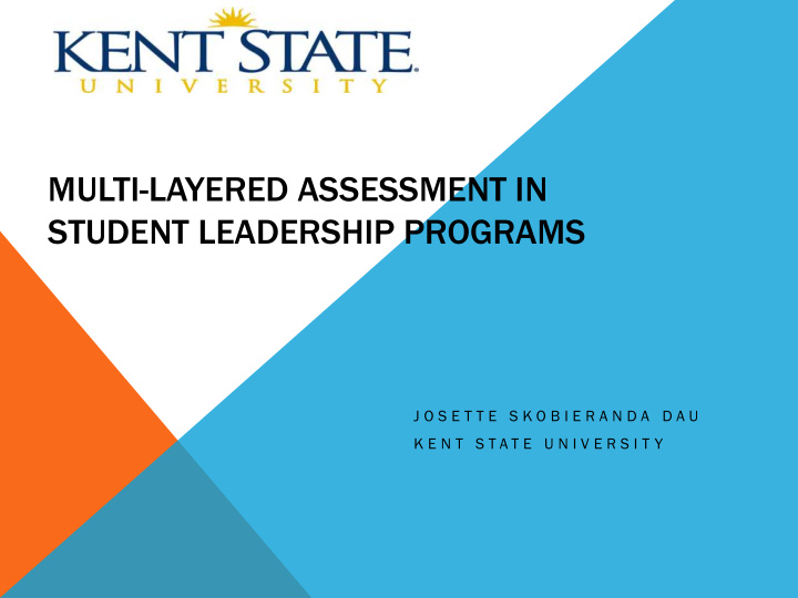 multi layered assessment in student leadership programs