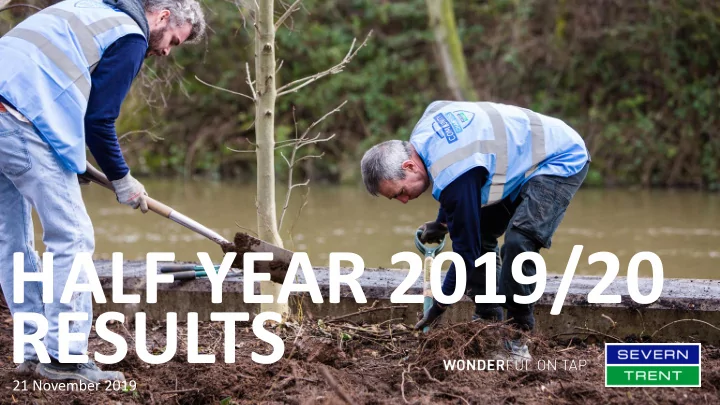 half year 2019 20 results