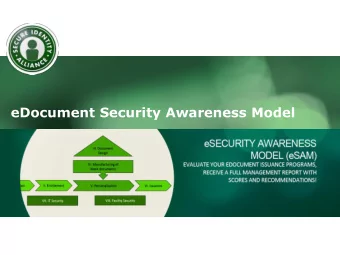 eDocument Security Awareness Model  2.  eDocument Security Awareness Model  THE EDOCUMENT SECURITY