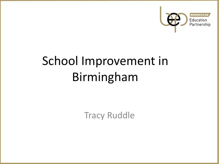 school improvement in