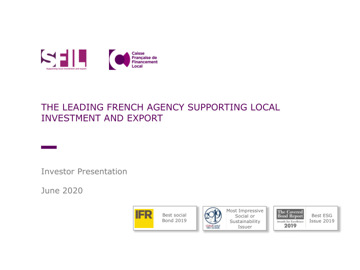 the leading french agency supporting local investment and