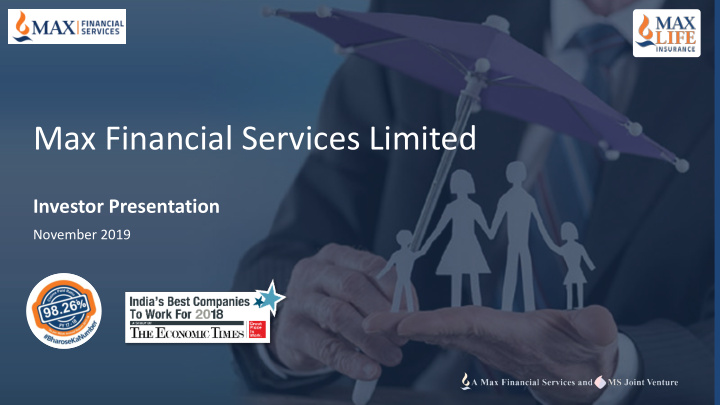 max financial services limited