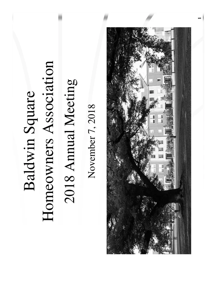 homeowners association