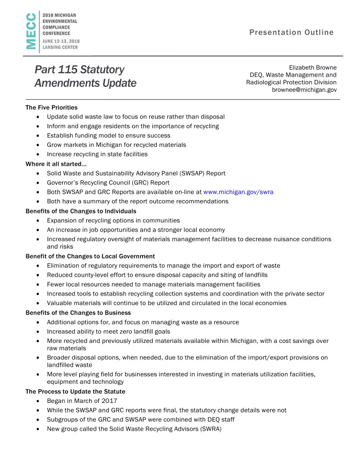 part 115 statutory