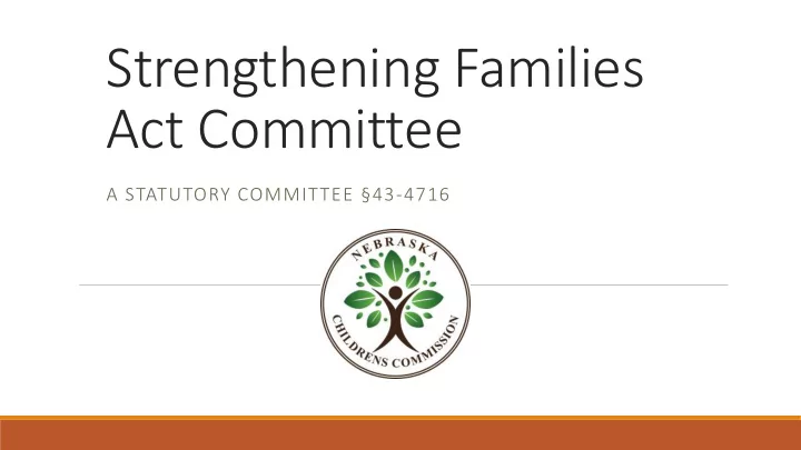 strengthening families