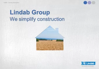 lindab | group presentation lindab | we simplify construction  Lindab in a nutshell