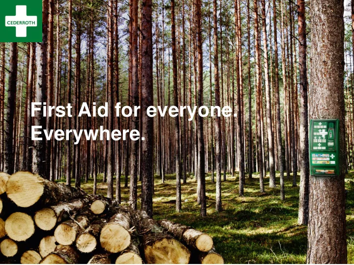 everywhere first aid products for work places