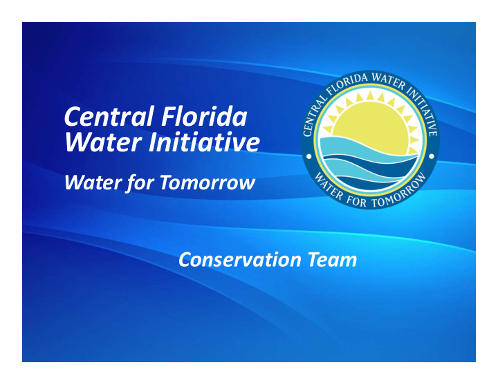 central florida water initiative