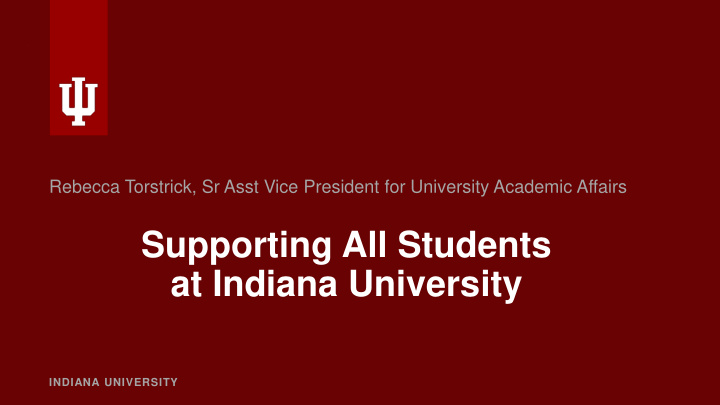 supporting all students at indiana university