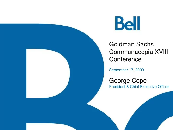 goldman sachs communacopia xviii conference
