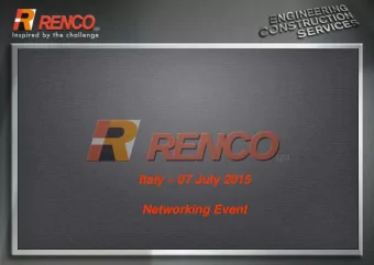 Italy  07 July 2015  Networking Event  Our Worldwide Presence  Wor  orldwi  wide P  e Pres