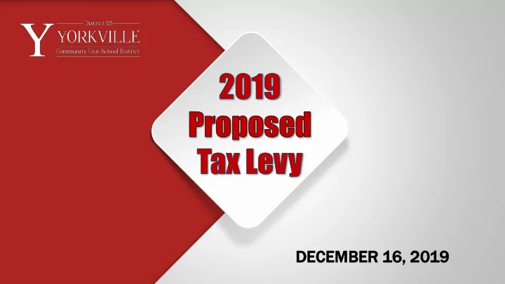 dec ecember ember 16 2019 19 tax levy