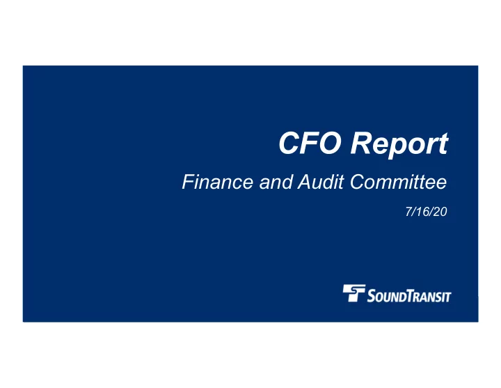 cfo report