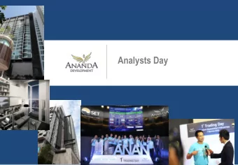 Analysts Day  1  Disclaimer The information (Confidential Information) contained in this