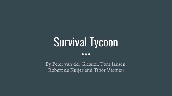 survival tycoon