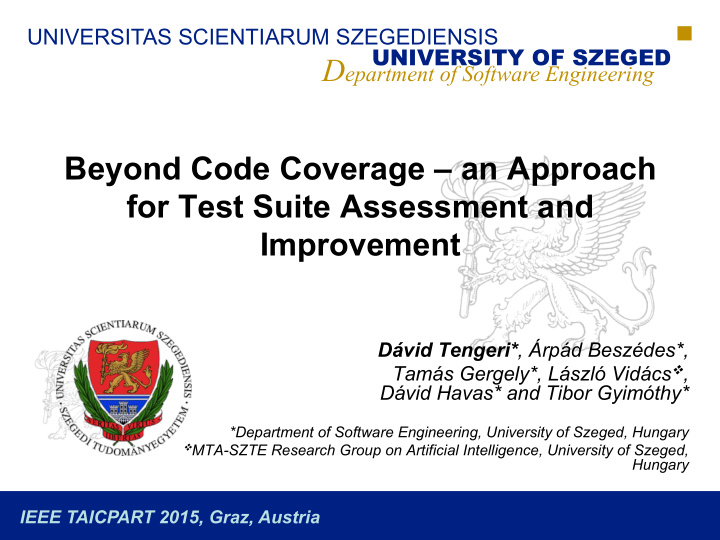 beyond code coverage an approach for test suite