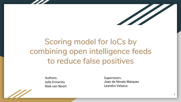 scoring model for iocs by combining open intelligence