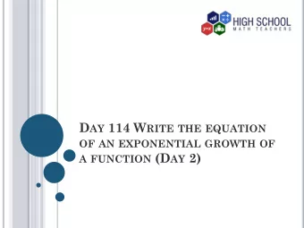 V OCABULARY :  Exponential growth  This is a situation where something increases by a  constant