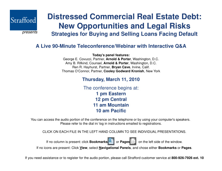 distressed commercial real estate debt new opportunities