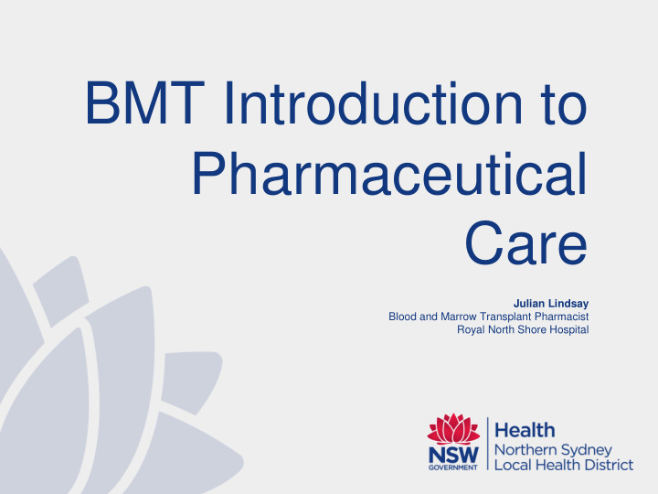 bmt introduction to